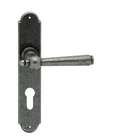 Kování kované HAMBURG klika/koule vložka 90 mm LEVÉ černá K - Kliky, okenní a dveřní kování, panty Kování dveřní Kování dveřní kované, Rustico